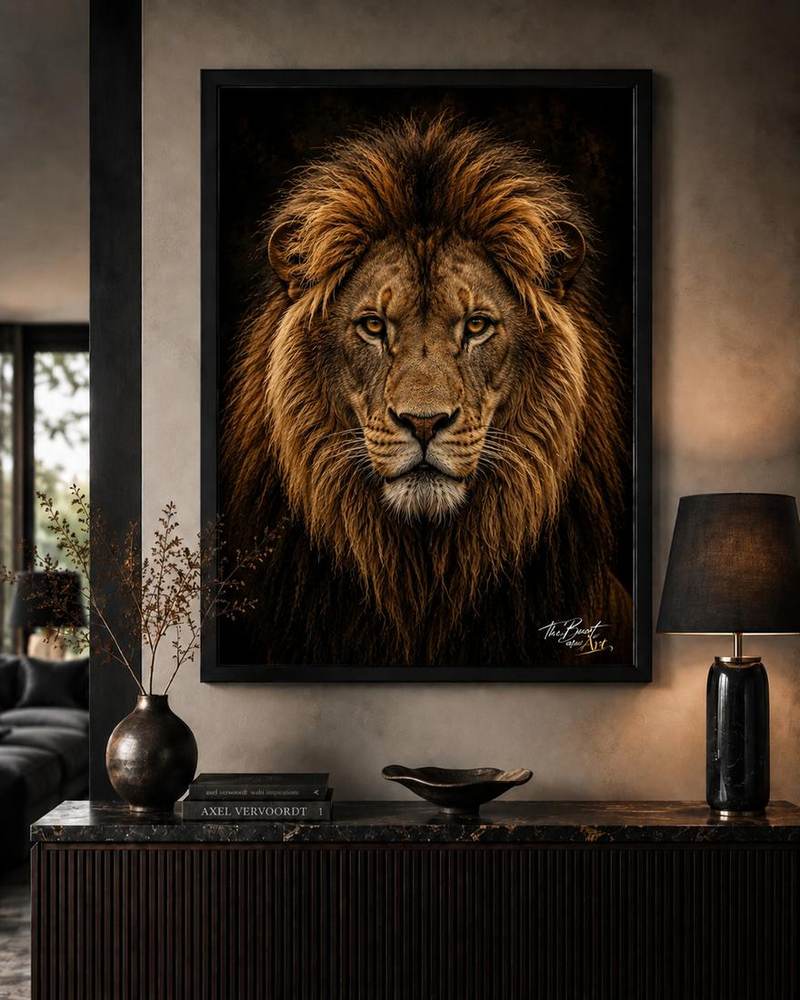Lion — framed