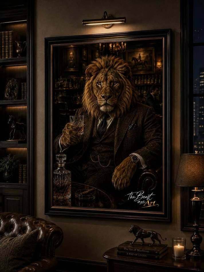 Lion — framed