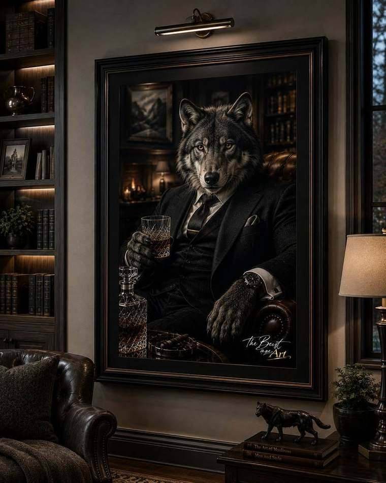Wolf — framed